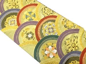 アンティーク　青海波に華紋織り出し袋帯（材料）